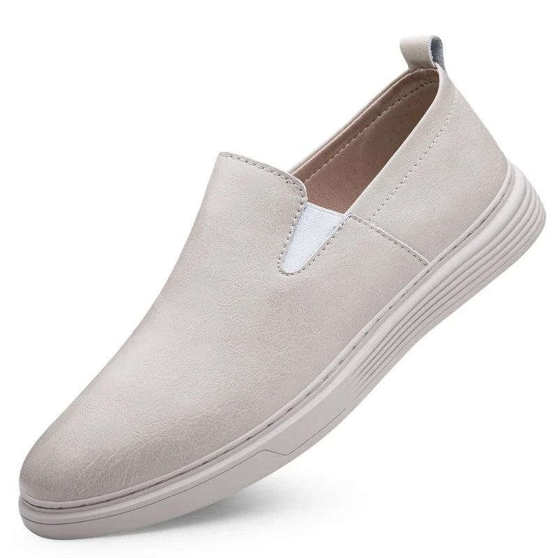 DUKE LEATHER SLIP-ON SHOES