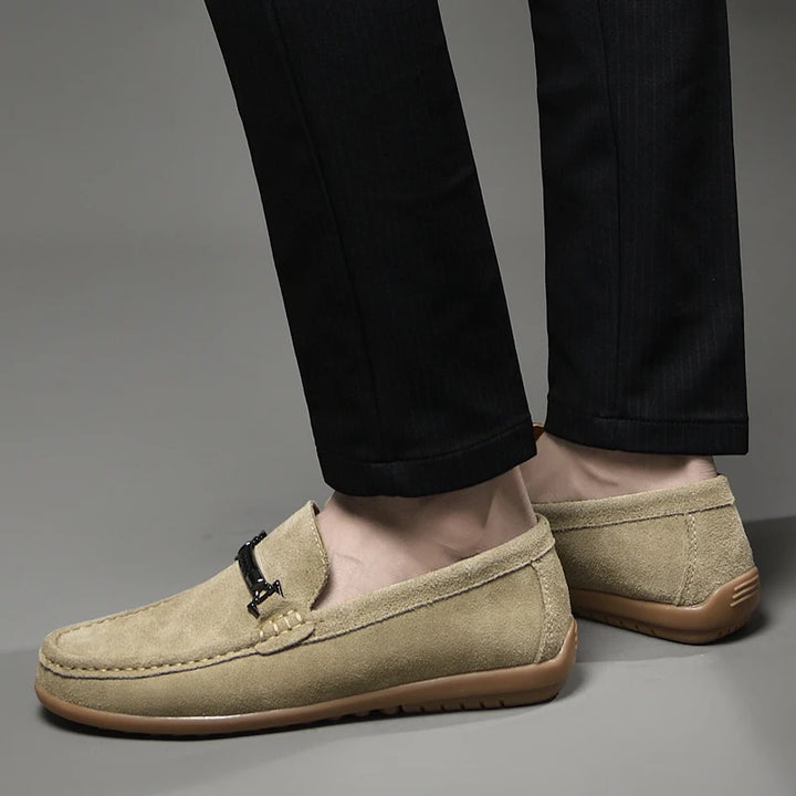 HUDSON SUEDE LOAFERS