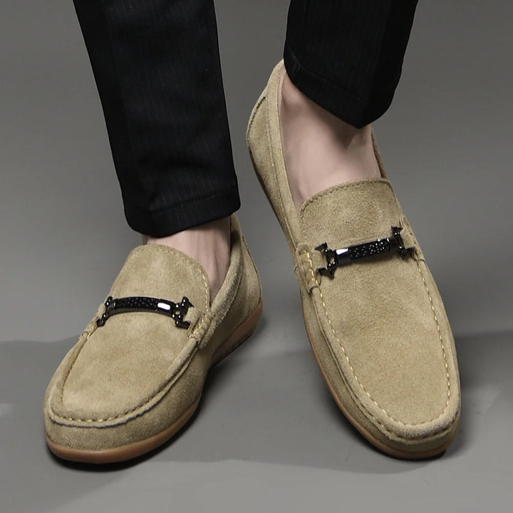 HUDSON SUEDE LOAFERS