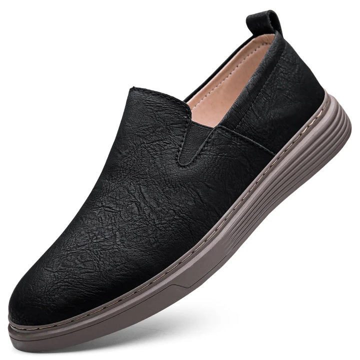 DUKE LEATHER SLIP-ON SHOES