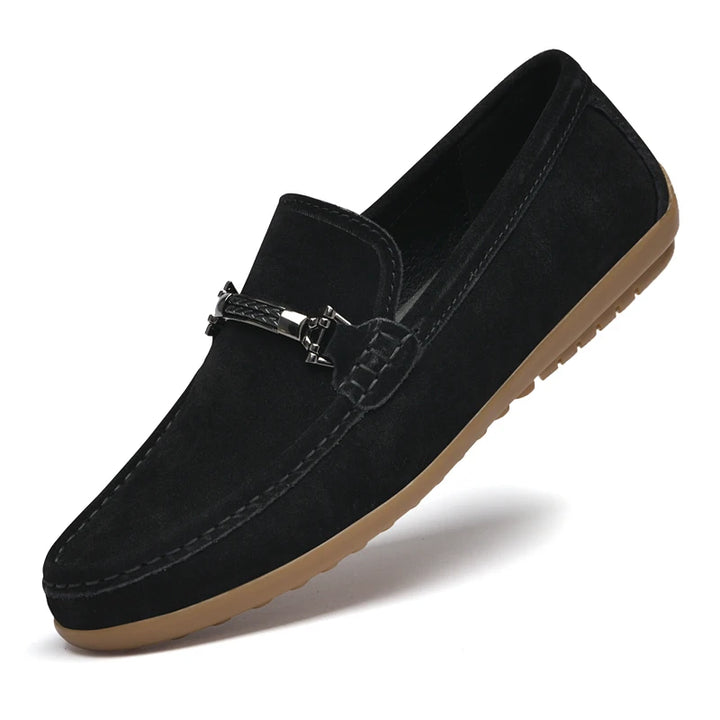 HUDSON SUEDE LOAFERS