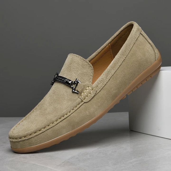 HUDSON SUEDE LOAFERS