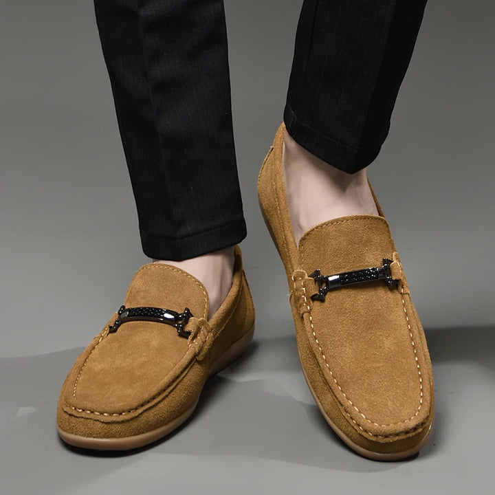 HUDSON SUEDE LOAFERS