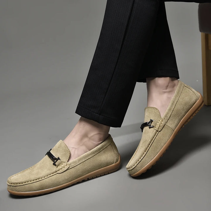 HUDSON SUEDE LOAFERS