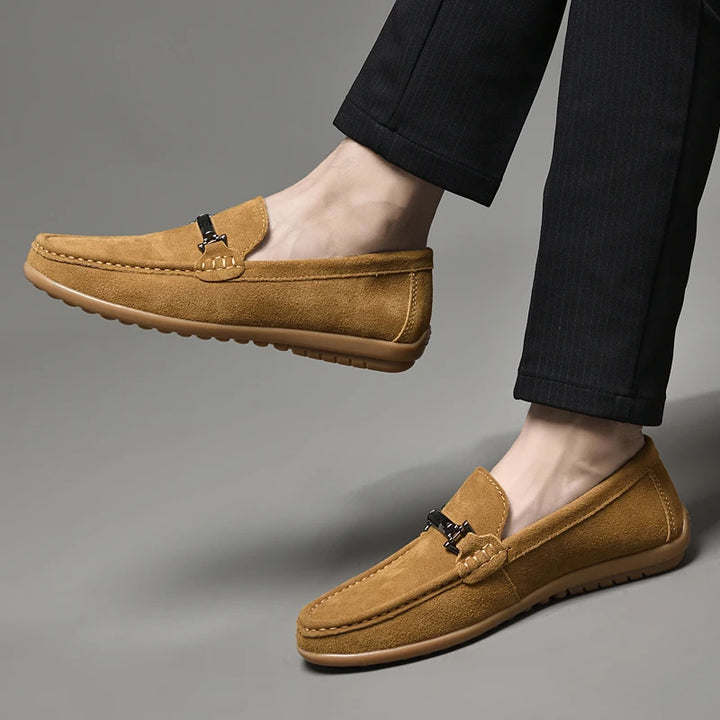 HUDSON SUEDE LOAFERS