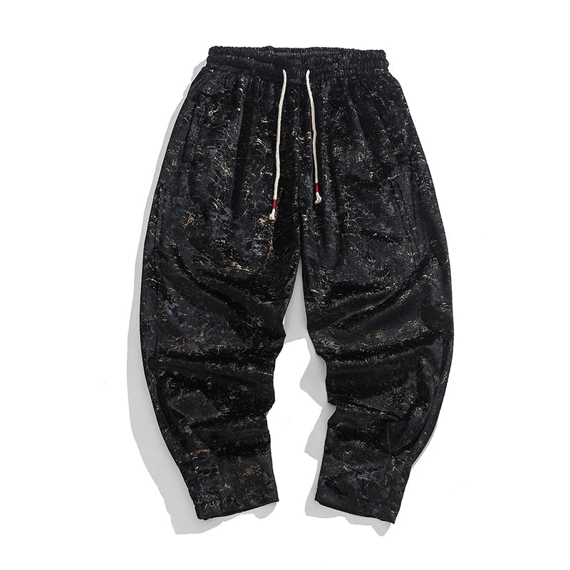 CRUSHED VELVET JOGGERS