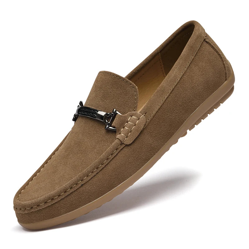 HUDSON SUEDE LOAFERS